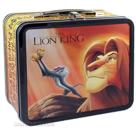 lion king metal lunch box|Lion King metal Lunch Box 1997 .